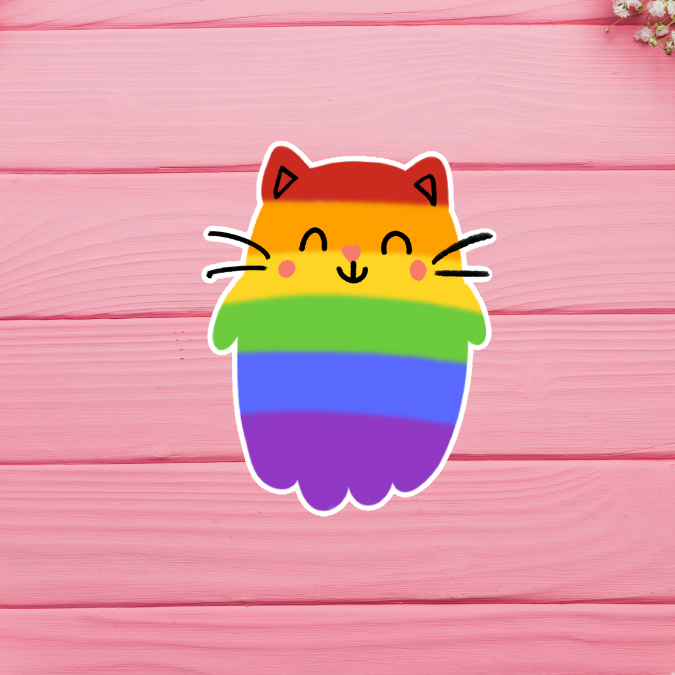 Pride Cat - Rainbow