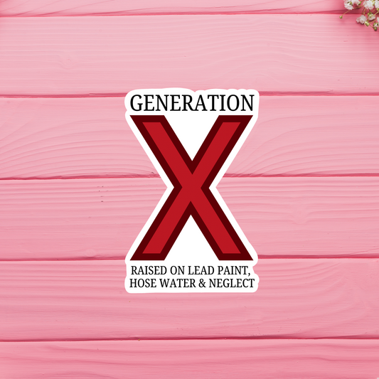 Generation X Vinyl Sticker