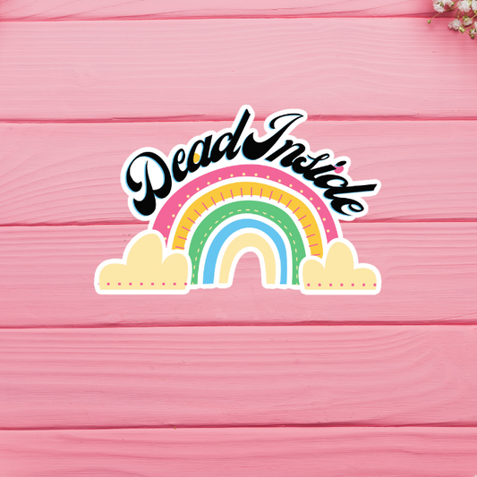 Dead Inside Rainbow (Glitter)