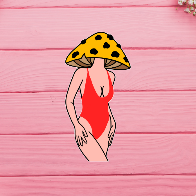 Mushroom Girl - Red