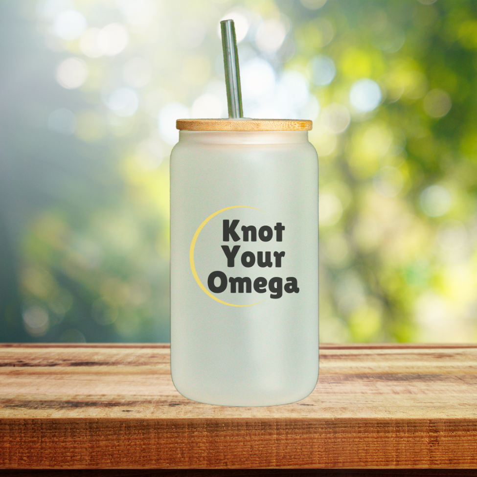 Knot Your Omega Glass Tumbler