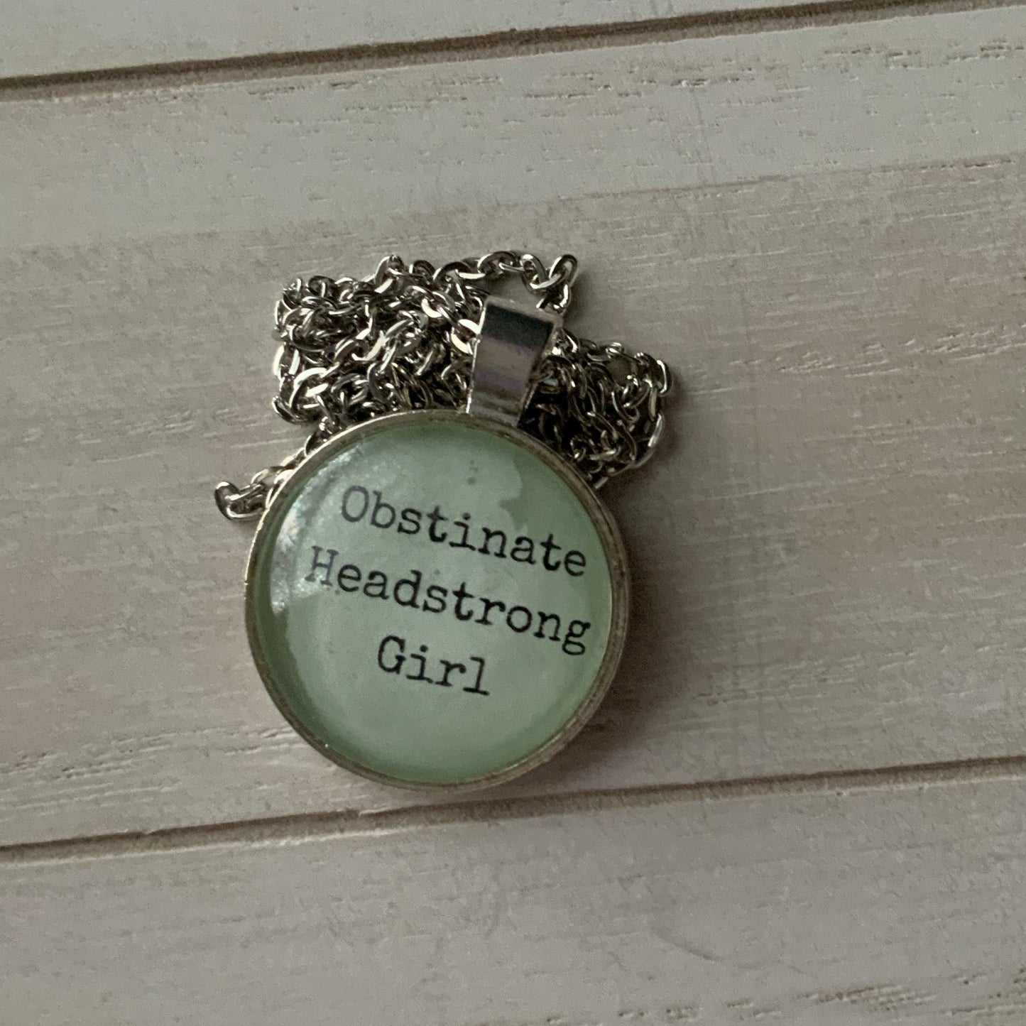 Obstinate Headstrong Girl Pendant Necklace