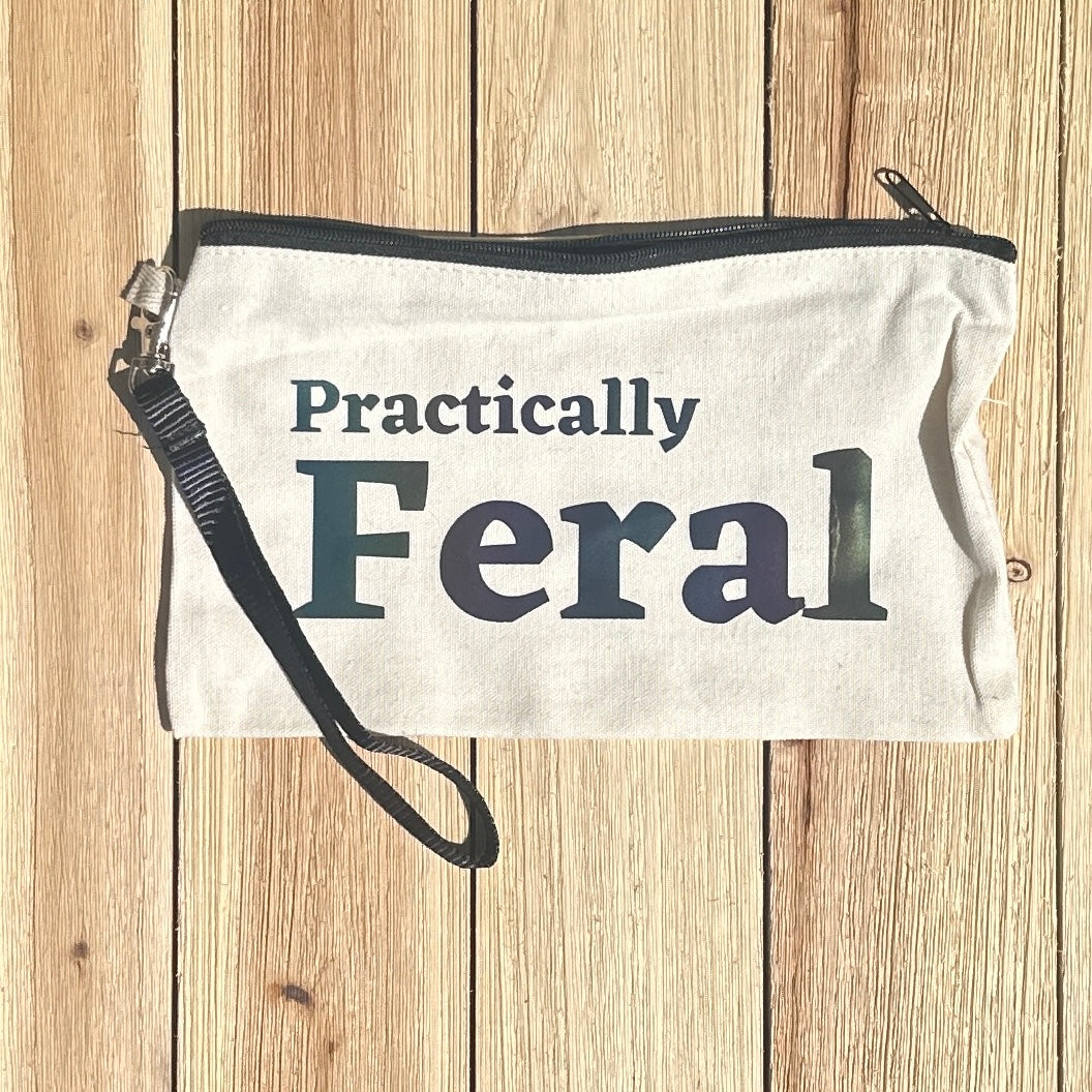 Practically Feral Canvas Pouch