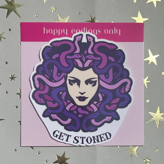 Medusa Get Stoned Vinyl Sticker